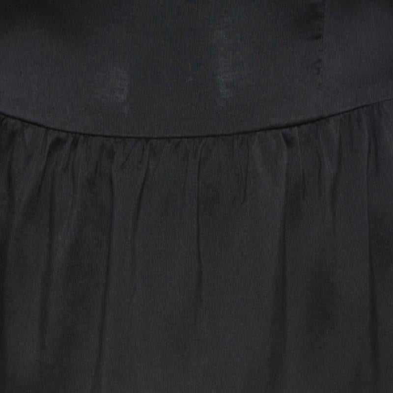 Isabel Marant - Chemisier froncé en soie noire S Bon état - En vente à Dubai, Al Qouz 2