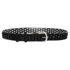 Isabel Marant, Black suede belt with black stones
