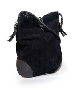 Isabel Marant Black Suede Tyag Crossbody Bag