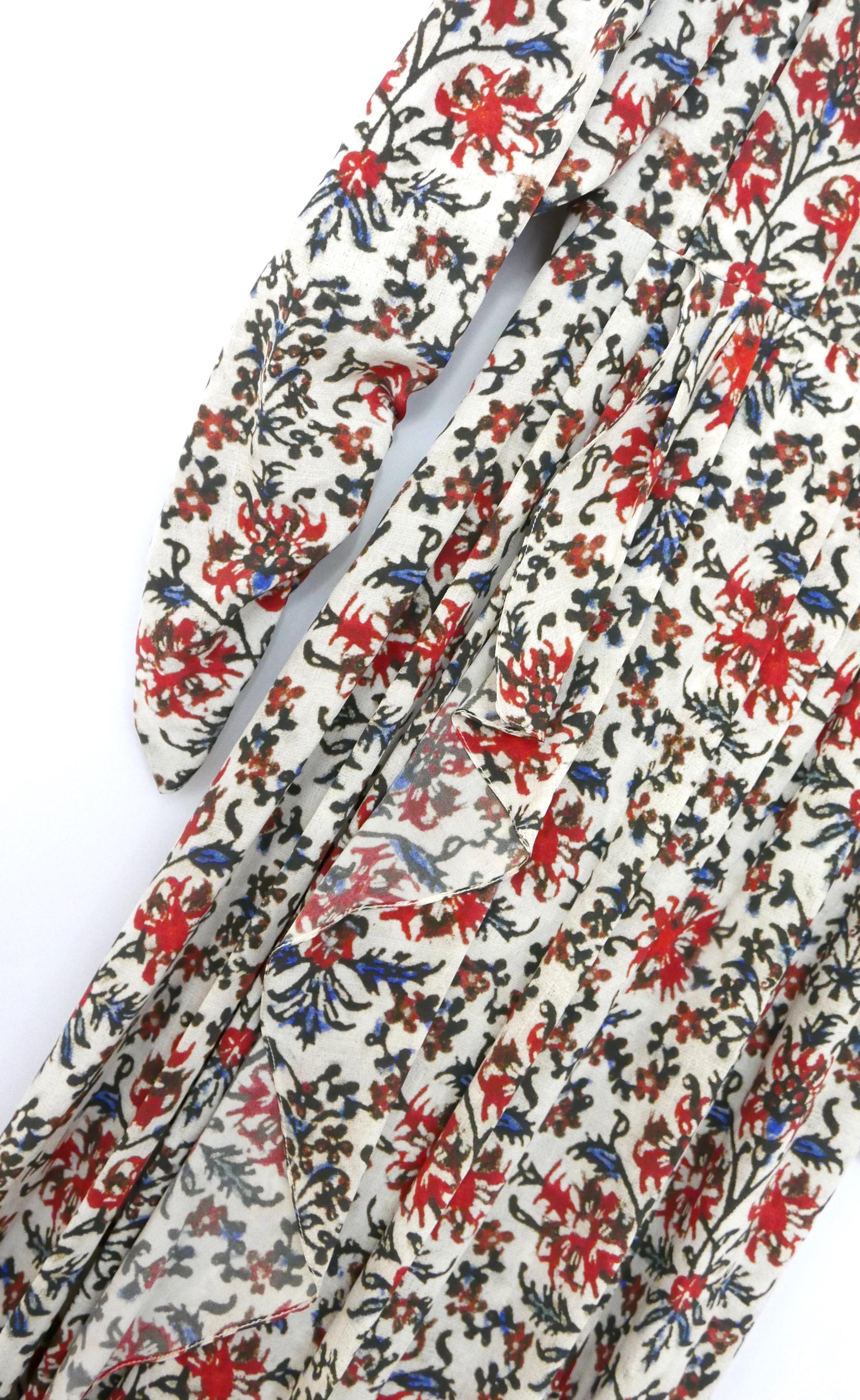 Isabel Marant Blaine Floral Stretch Silk Dress In New Condition For Sale In London, GB