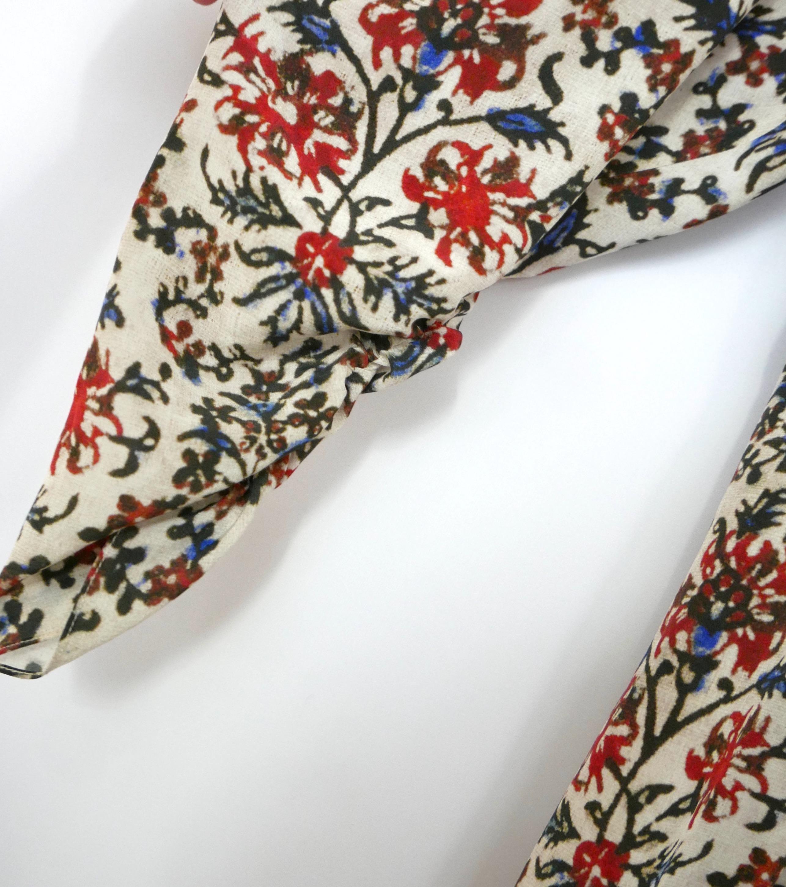 Women's Isabel Marant Blaine Floral Stretch Silk Dress For Sale