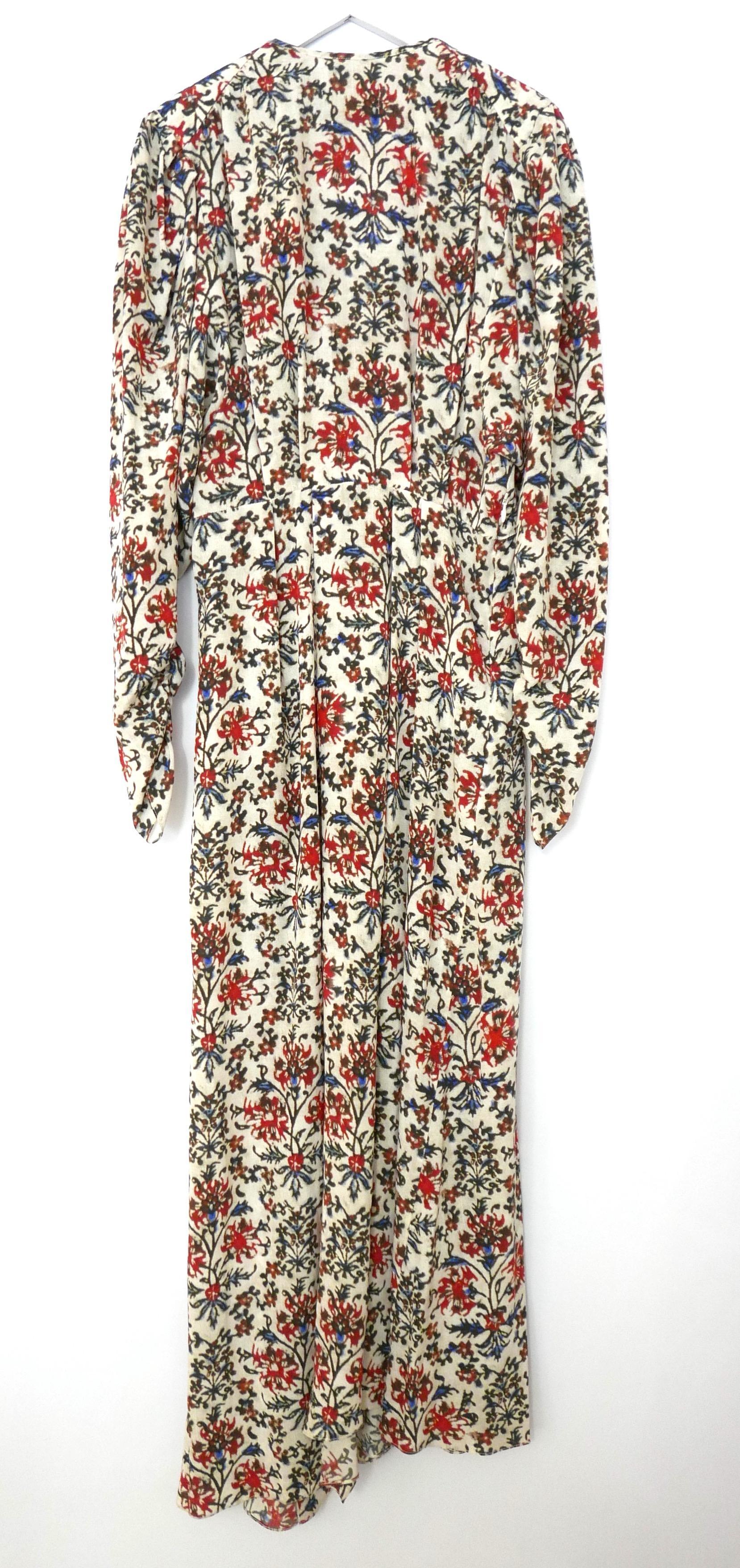 Isabel Marant Blaine Floral Stretch Silk Dress For Sale 1