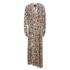 Isabel Marant Blaine Floral Stretch Silk Dress