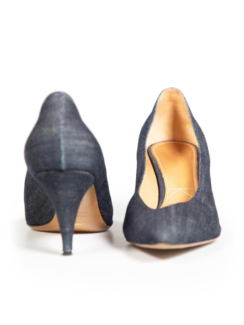 Gray Isabel Marant Blue Denim Pumps Size IT 41 For Sale