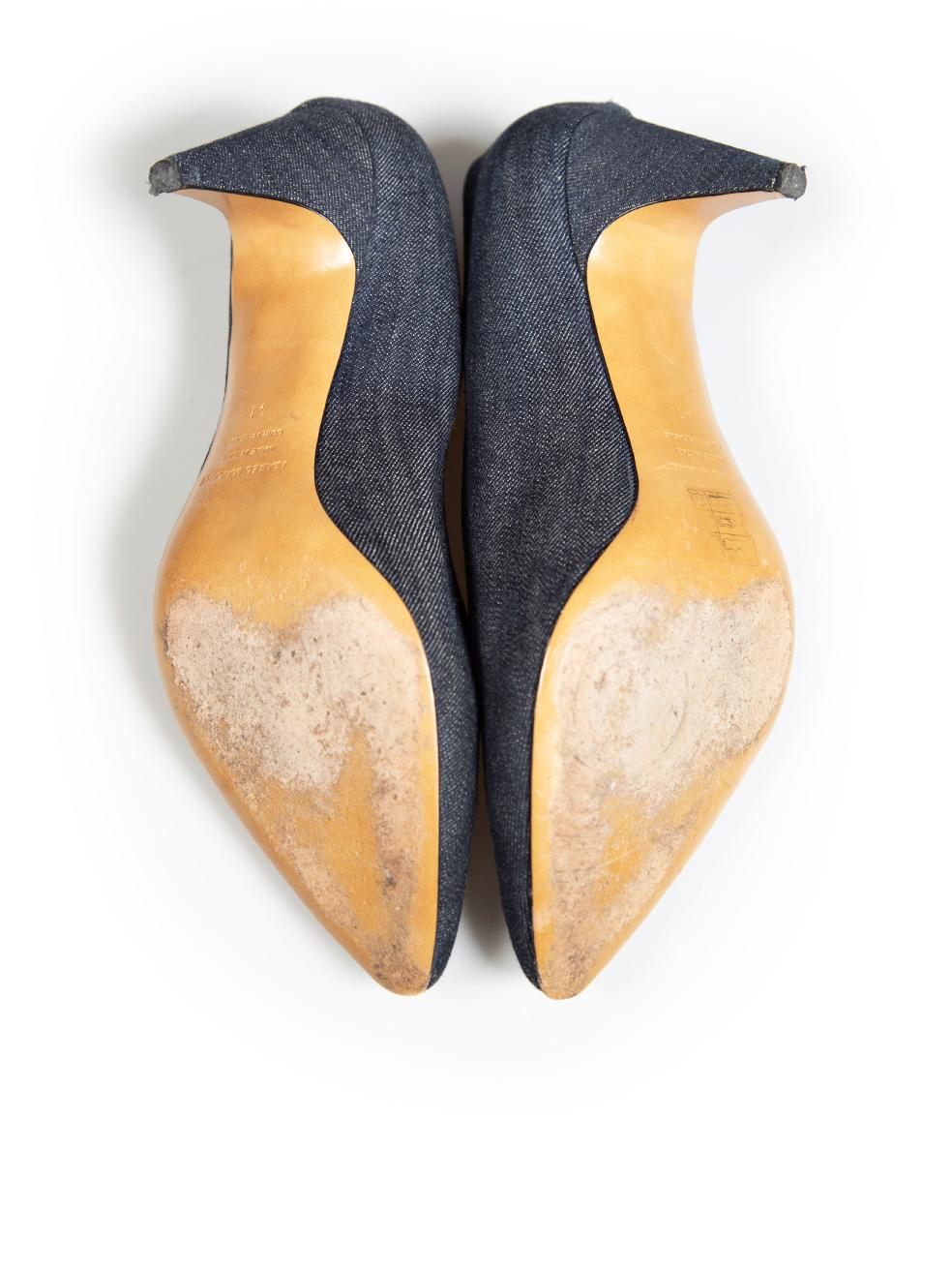 Isabel Marant Blue Denim Pumps Size IT 41 In Excellent Condition For Sale In London, GB
