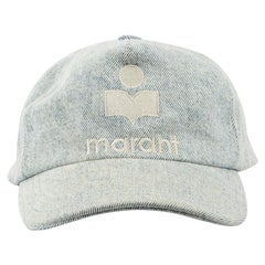 Isabel Marant Blaue bestickte Baseballkappe