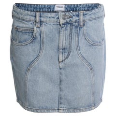 Isabel Marant, blue mini denim skirt