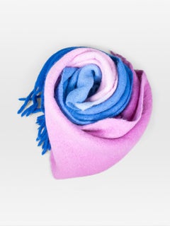 Sciarpa Isabel Marant Ombré Firna in alpaca blu e viola