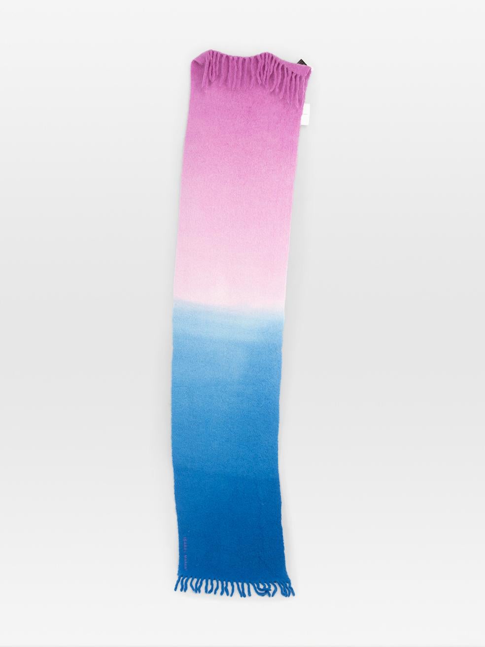 Isabel Marant Blue & Purple Alpaca Ombré Firna Scarf In New Condition For Sale In London, GB
