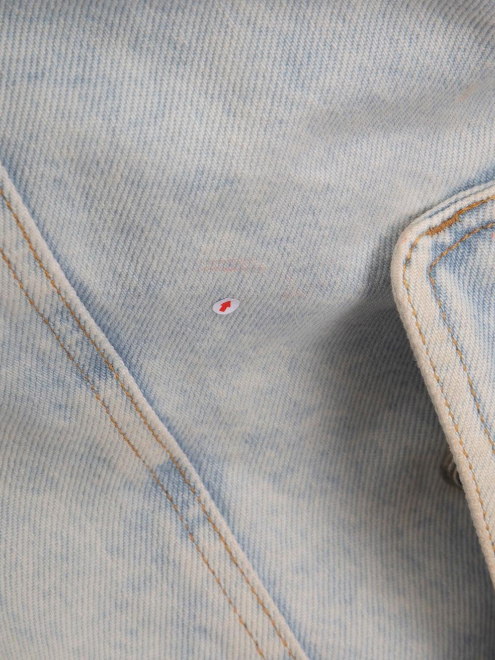 Isabel Marant Blue Shearling Lined Denim Jacket Size M For Sale 4