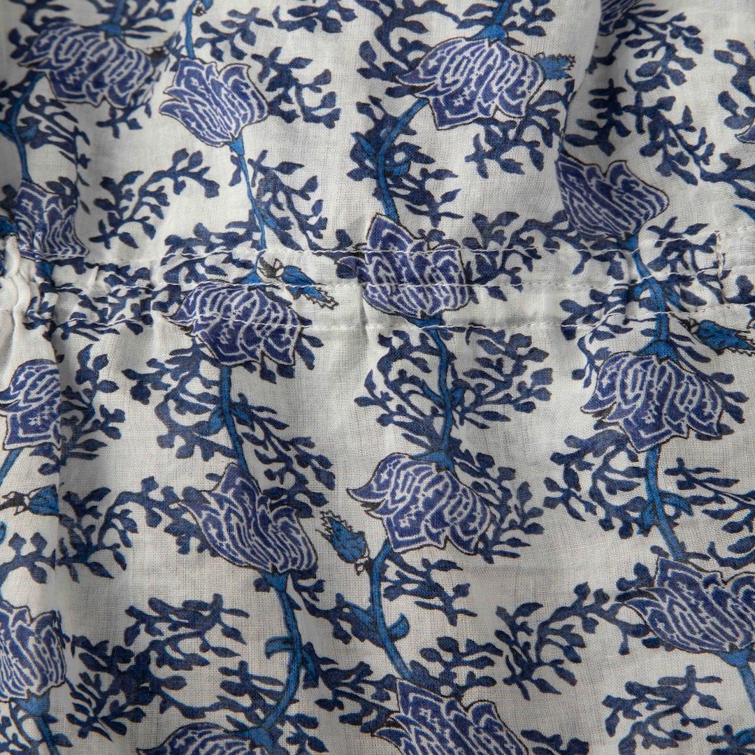 Gray Isabel Marant Blue & White Floral Motif Dress Size M For Sale