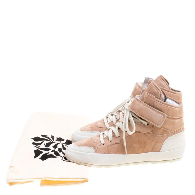 Isabel Marant Blush Pink Suede Bessy High Top Sneakers Size 38 2