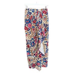 Isabel Marant Breenea Floral & Paisley Velvet Midi Skirt