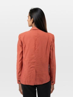 Isabel Marant Brick Red Single Breasted Blazer Size L