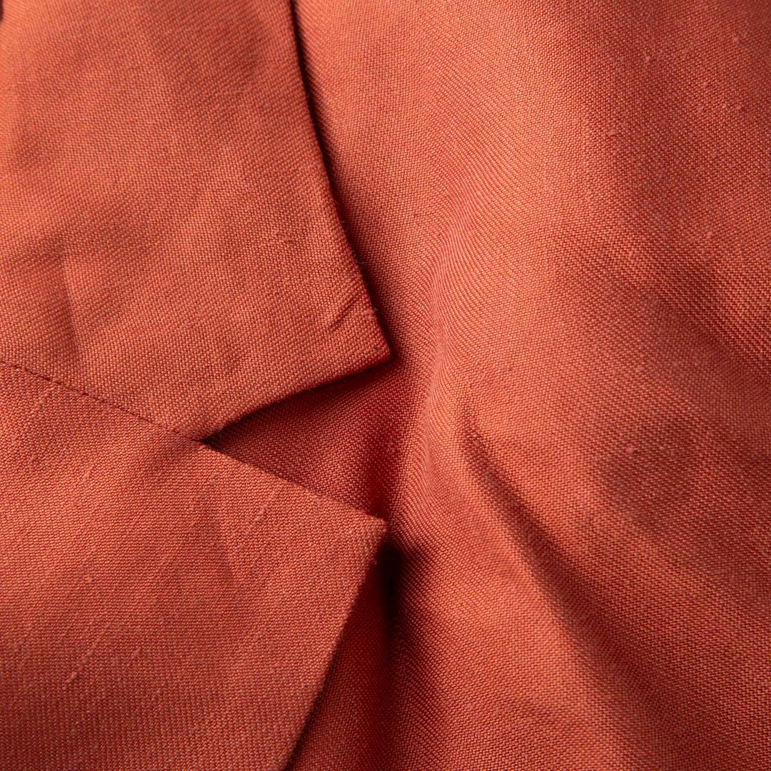 Orange Isabel Marant Brick Red Single Breasted Blazer Size L For Sale