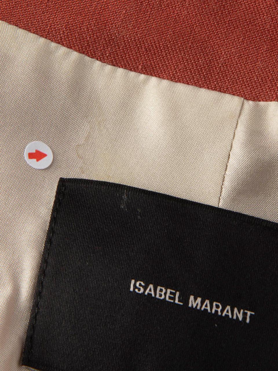 Isabel Marant Brick Red Single Breasted Blazer Size L For Sale 1