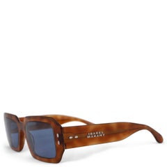 ISABEL MARANT brown acetate LIZZY Sunglasses Havana/Blue