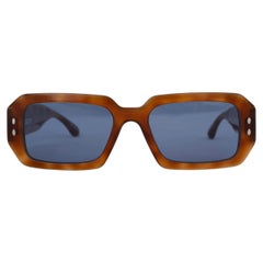 ISABEL MARANT brown acetate LIZZY Sunglasses Havana/Blue