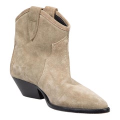 Isabel Marant Brown Suede Dewina 40 Ankle Boots Size IT 36