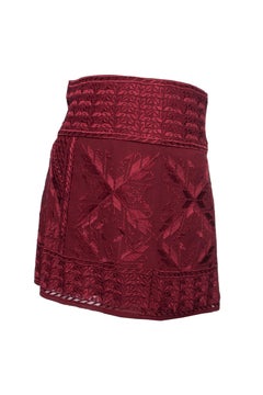 Isabel Marant, Falda andy rojo burdeos