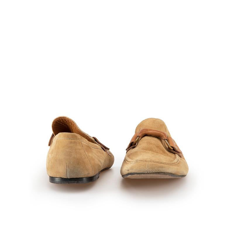 Isabel Marant Camel Suede Loafers Size IT 41 In Good Condition For Sale In London, GB