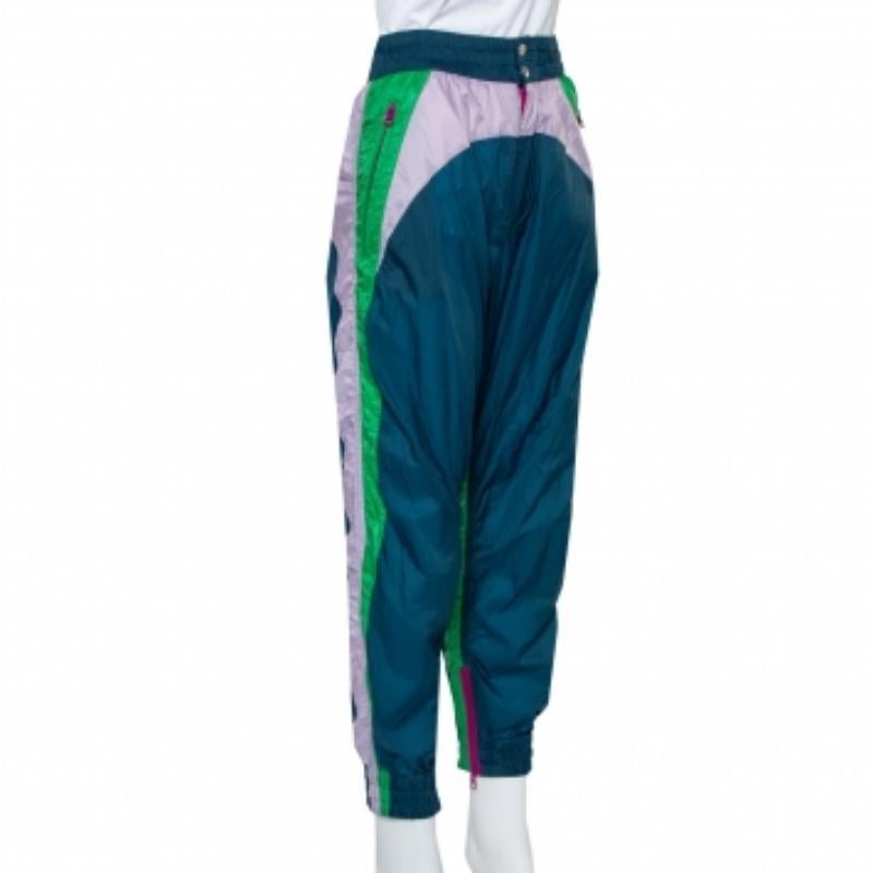 Blue Isabel Marant Color Block Synthetic Raruso Joggers M For Sale