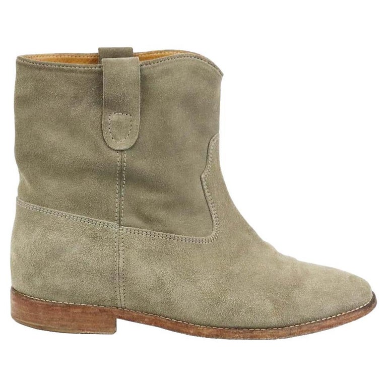 Isabel Marant Crisi Suede Ankle Boots EU 40 UK 7 US 10 For Sale at 1stDibs