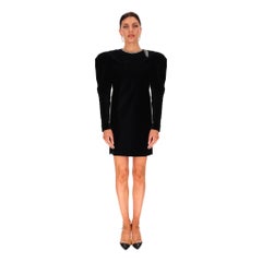 Isabel Marant Crystal-Embellished Velvet Mini Dress