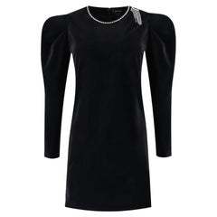 Isabel Marant Crystal-Embellished Velvet Mini Dress