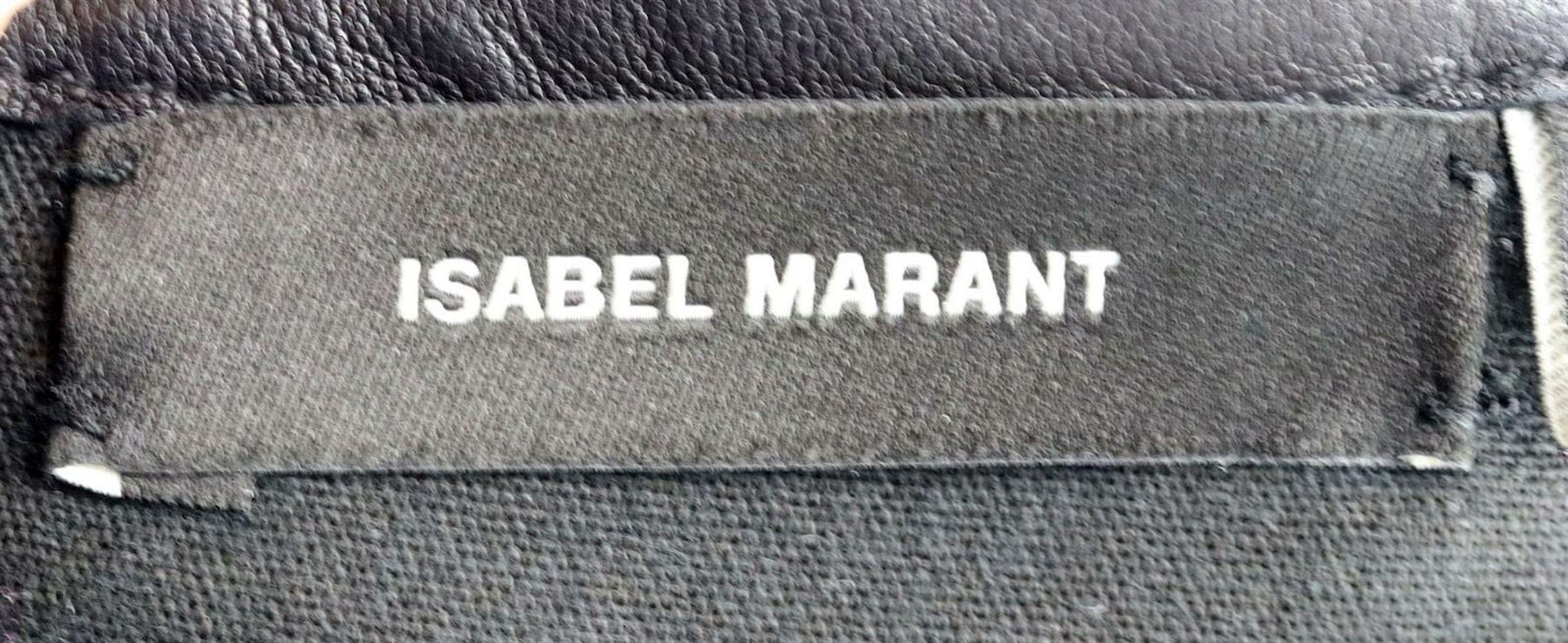 Isabel Marant Cyan Minirock aus gerafftem Stretch-Leder Damen
