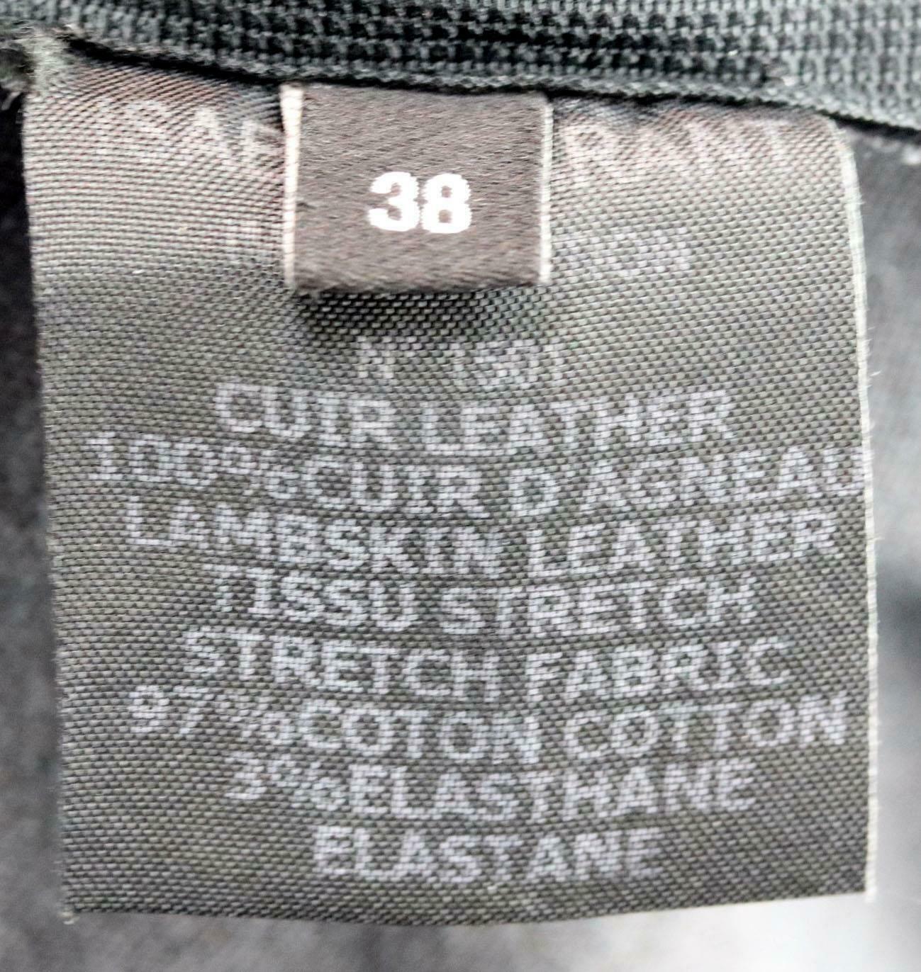 Isabel Marant Cyan Minirock aus gerafftem Stretch-Leder 1