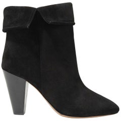 Isabel Marant Darilay Fold Over Suede Ankle Boots