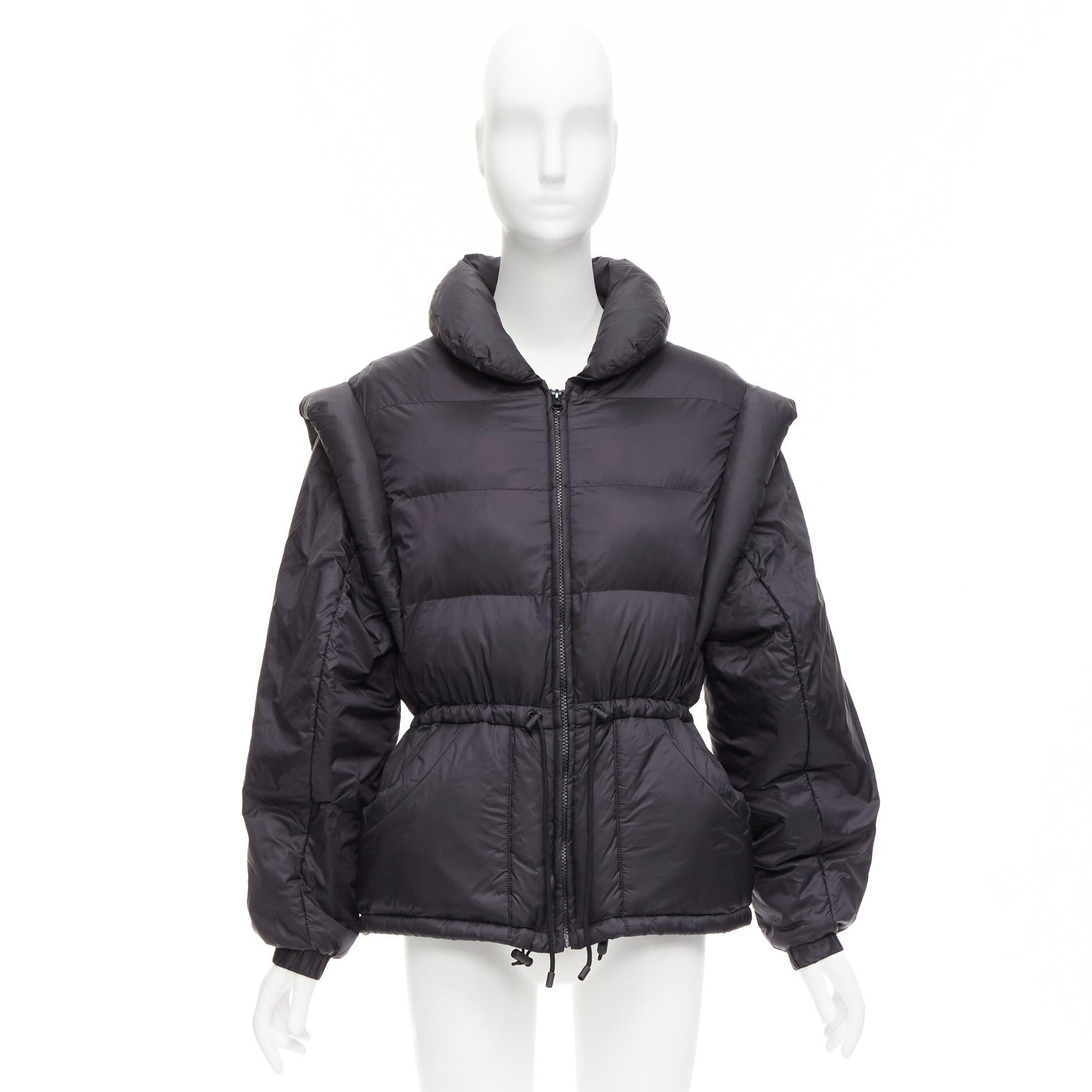 ISABEL MARANT Darsha Convertible samurai quilted puffer shell jacket FR38 M 6
