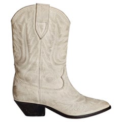 Isabel Marant Duerto cowboy / western boots in cream white size 40!