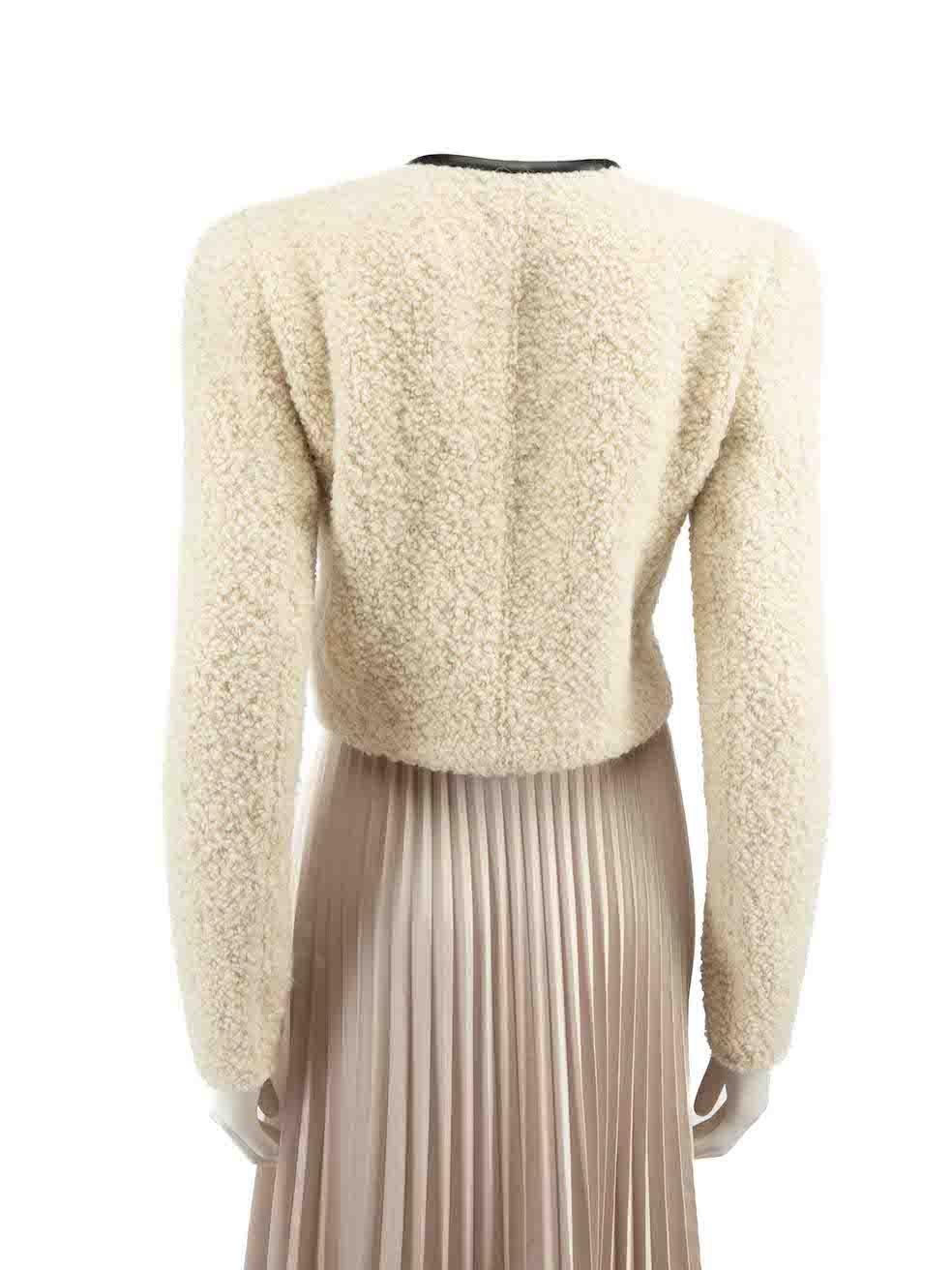 Isabel Marant Ecru Bouclé Wool Jacket Size S In Good Condition In London, GB