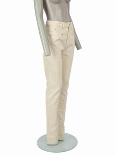 Isabel Marant Ecru Straight Leg Jeans Size S