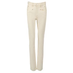 Isabel Marant Ecru Straight Leg Jeans Size S