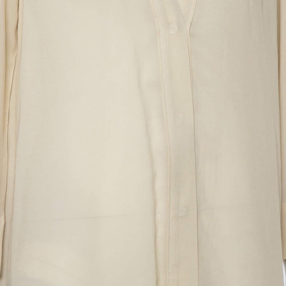 Women's Isabel Marant Ecru Voile Button Front Rivera Shift Dress M