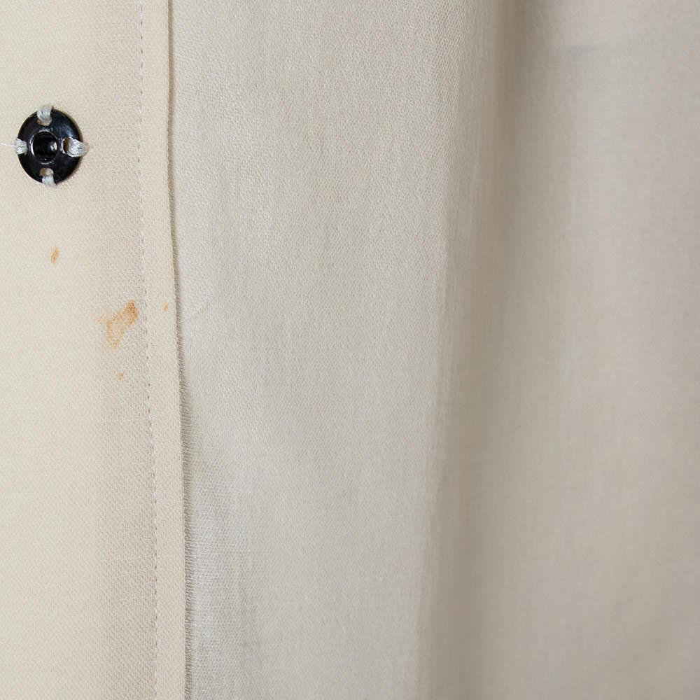 Isabel Marant Ecru Voile Button Front Rivera Shift Dress M 1