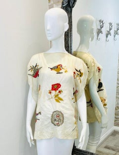 Top de seda bordada Isabel Marant