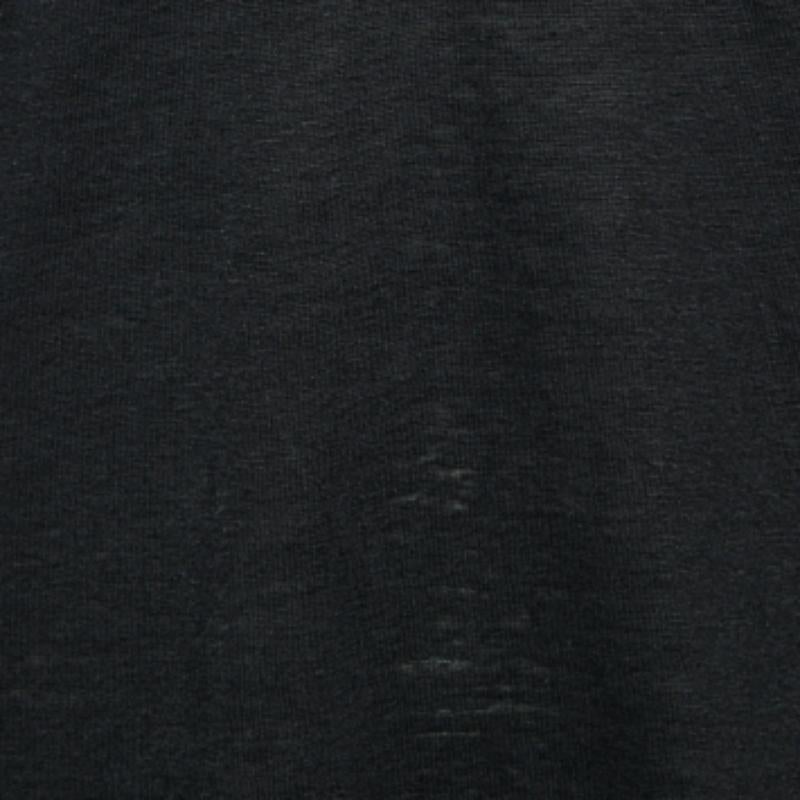 Isabel Marant Etoile - Maglietta nera in maglia di lino con scollo a V L. in vendita 1