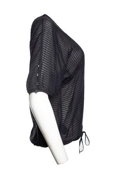 Isabel Marant Etoile, black striped see through top