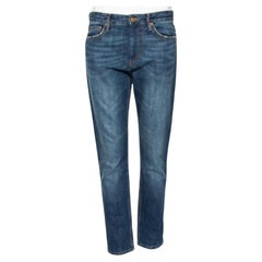 Isabel Marant Étoile Blue Denim Distressed Trim Detailed Jeans M