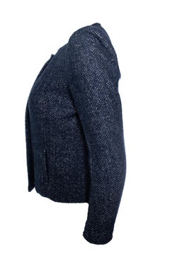 Isabel Marant Etoile, blue tweed jacket with zipper
