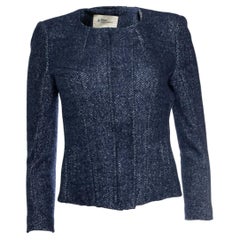 Isabel Marant Etoile, blue tweed jacket with zipper