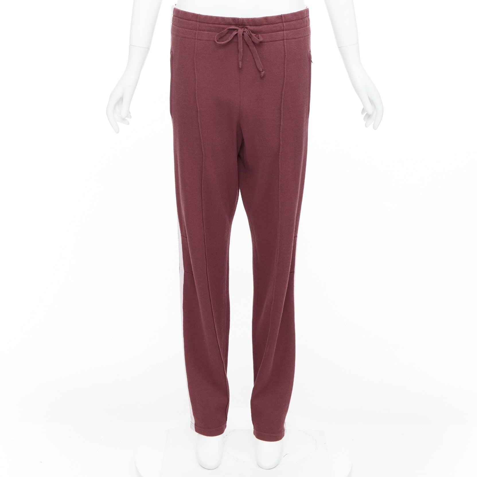 Rouge ISABEL MARANT Etoile - Pantalon de course avec bordure rose bordeaux FR38 M en vente