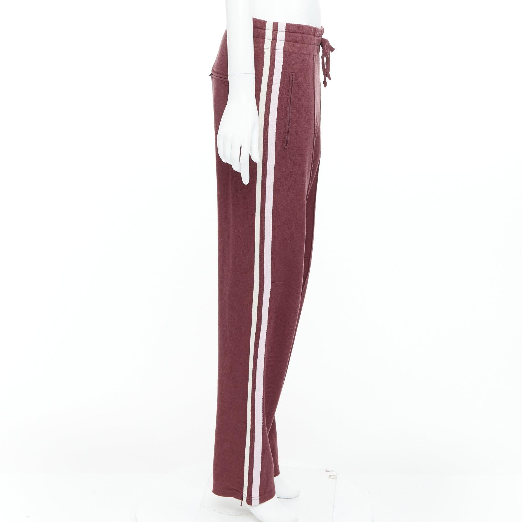 ISABEL MARANT Etoile - Pantalon de course avec bordure rose bordeaux FR38 M Pour femmes en vente
