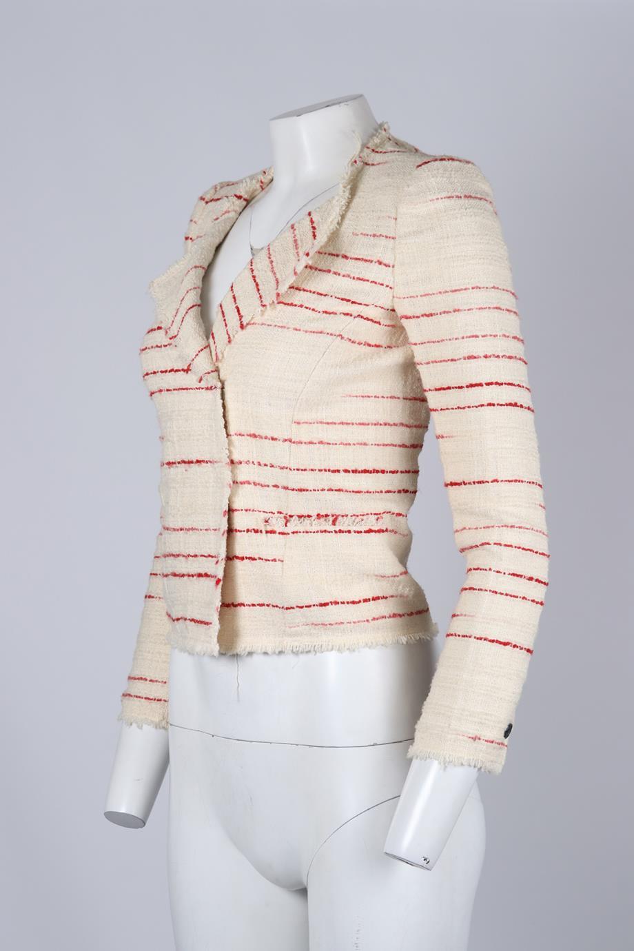 Isabel Marant Étoile Cotton Blend Tweed Jacket Fr 34 Uk 6 In Good Condition In London, GB