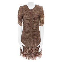ISABEL MARANT ETOILE Damia printed silk chiffon tier dress FR36 US4 UK8 S