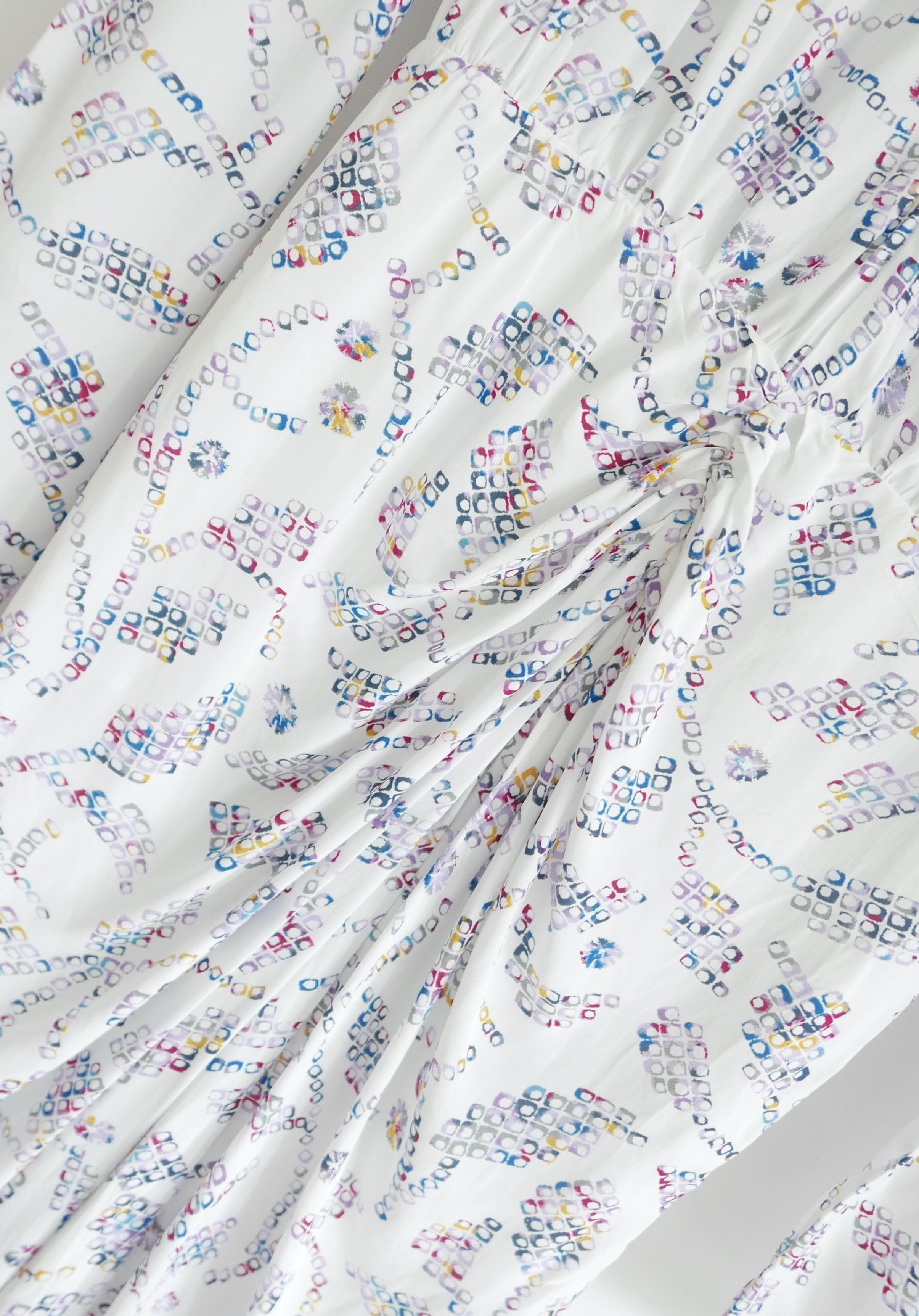 Gris Isabel Marant Etoile Danalia - Robe à imprimé bloc écru en vente